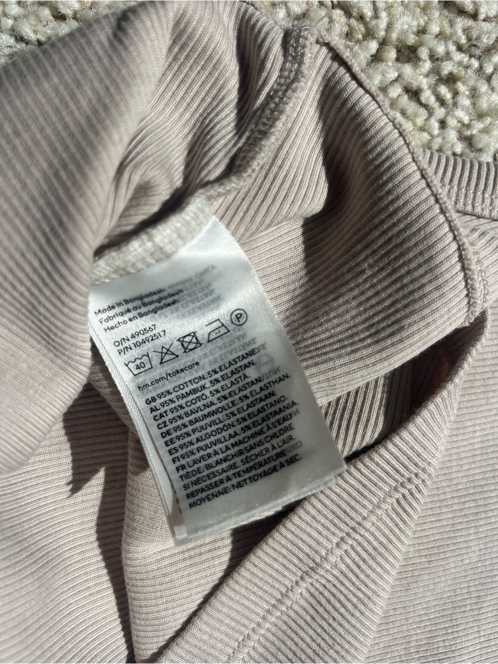 H&M Cotton Ribbed Cropped Tank Top - Picture 4 of 4